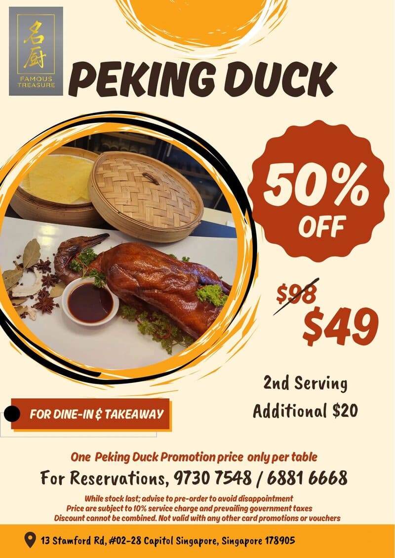 Famous Treasure Peking Duck Promotion